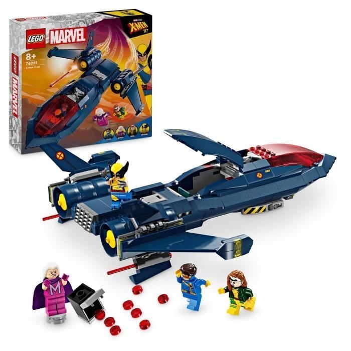LEGO Marvel 76281 avion de chasse X-Men pour jouer et exposer