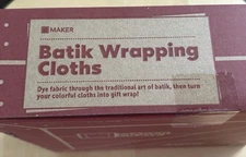 Kiwi Co Craft Maker Crate Batik Wrapping Cloths NEW SEALED Age 14+