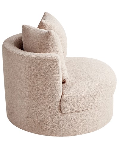 Poltrona DALBY Bouclé Beige - Foto 8 di 11