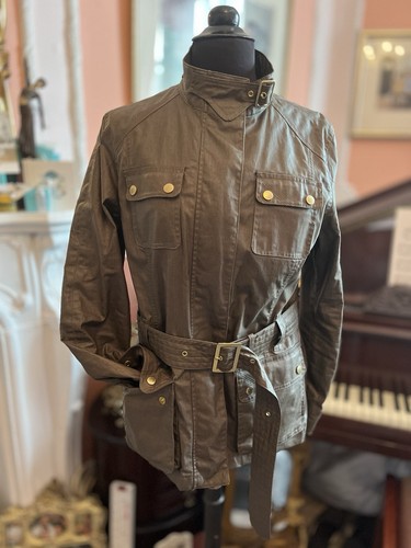 Barbour International Bearings Woman’s Stunning Linen Bearings Jacket