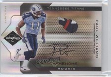 2007 Leaf Limited Phenoms Spotlight Gold 25/25 Paul Williams #343 Auto 4p7