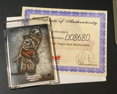 2012 Topps Inception DeANGELO WILLIAMS #72 Vault Color Proof #1/1 PANTHERS  