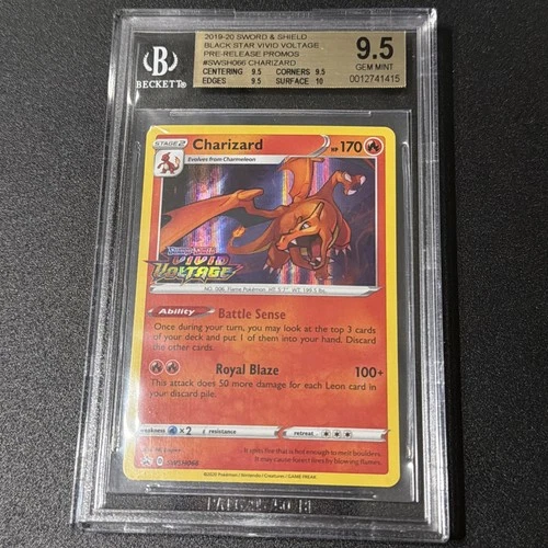 2020 Pokemon Vivid Voltage Pre-Release Charizard Promo SWSH066 BGS 9.5 Gem Mint