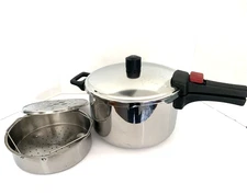 Demeyere Belgium Stainless Pressure Cooker 22cm~6L w/ Steamer Insert Air Control