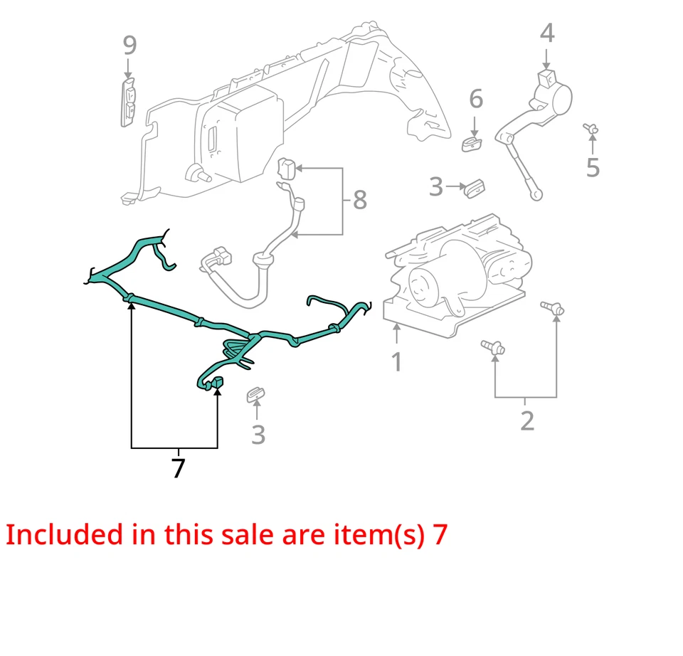 SE ADAPTA A ARNÉS BUICK RAINIER 2004-2006 10357348 - NUEVO OEM 10357348 Foto 2 de 3