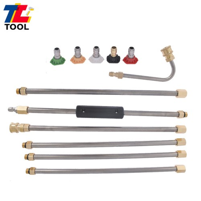 #ad 4000PSI 5 Cleaner Nozzle And Hose High Pressure Washer Extension Wand Set Kit $21.86