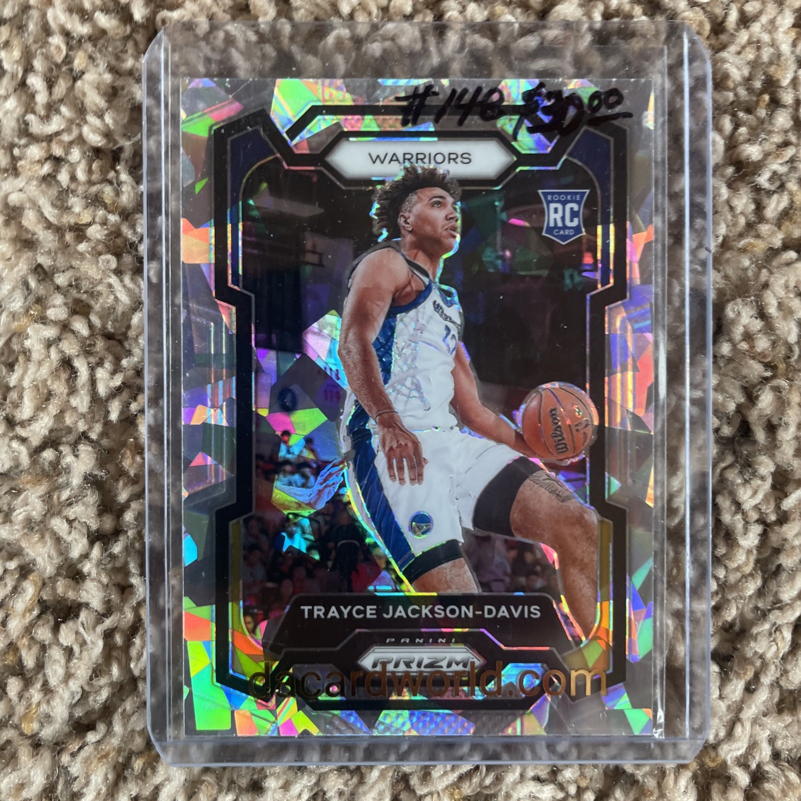 2023-24 Panini Prizm - Trayce Jackson-Davis #148 Ice Prizm (RC) PLAYOFFS