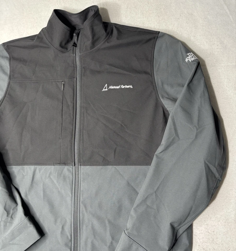 The North Face Black/Gray Softshell Mens Full Zip Jacket Size XL Black/Gray - Image 3 of 4