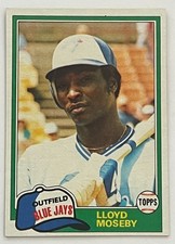 ungraded Lloyd Moseby #643 [Rookie] 1981 Topps baseball card