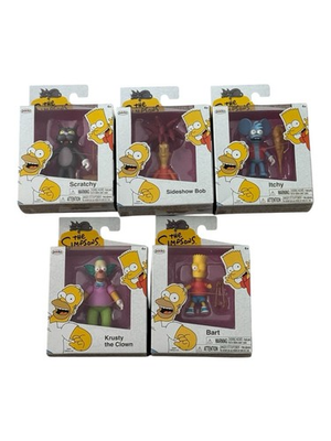 #ad ✅ The Simpsons Jakks Lot Sides Show Bob Itchy amp; Scratchy Krusty Bart NIB ✅ $49.99