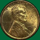 1926 Lincoln Wheat Cent Brilliant Uncirculated BU Coin #36782