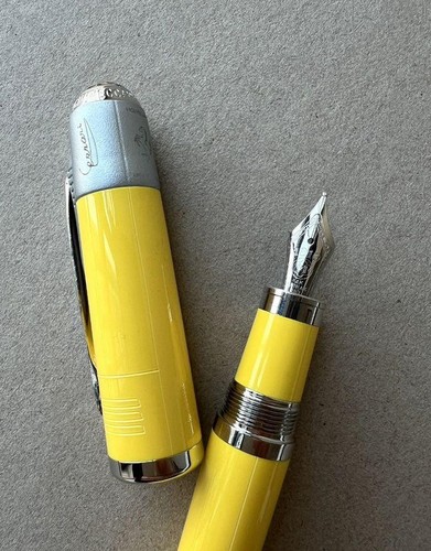 Montblanc Ferrari Yellow Signature Pen 0.5mm Fine Writing Instrument Collectible - Picture 6 of 9