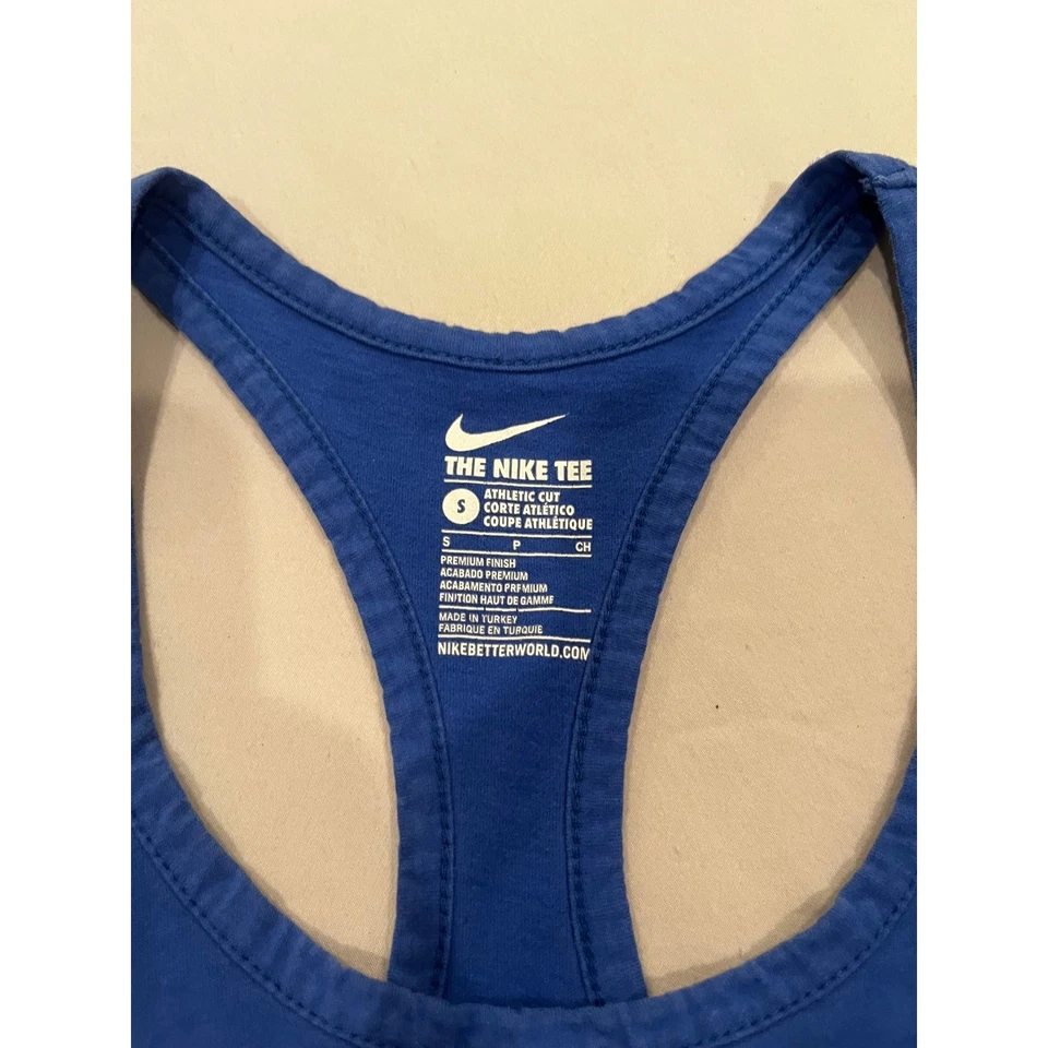 Nike Womens USA Soccer Tank Top Racerback Blue Sleeveless Athletic Tee - Image 3 of 4