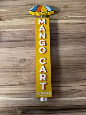 Golden Road Brewing Co Mango Cart Wheat Ale Umbrella Beer Tap Handle 12.25  Tall