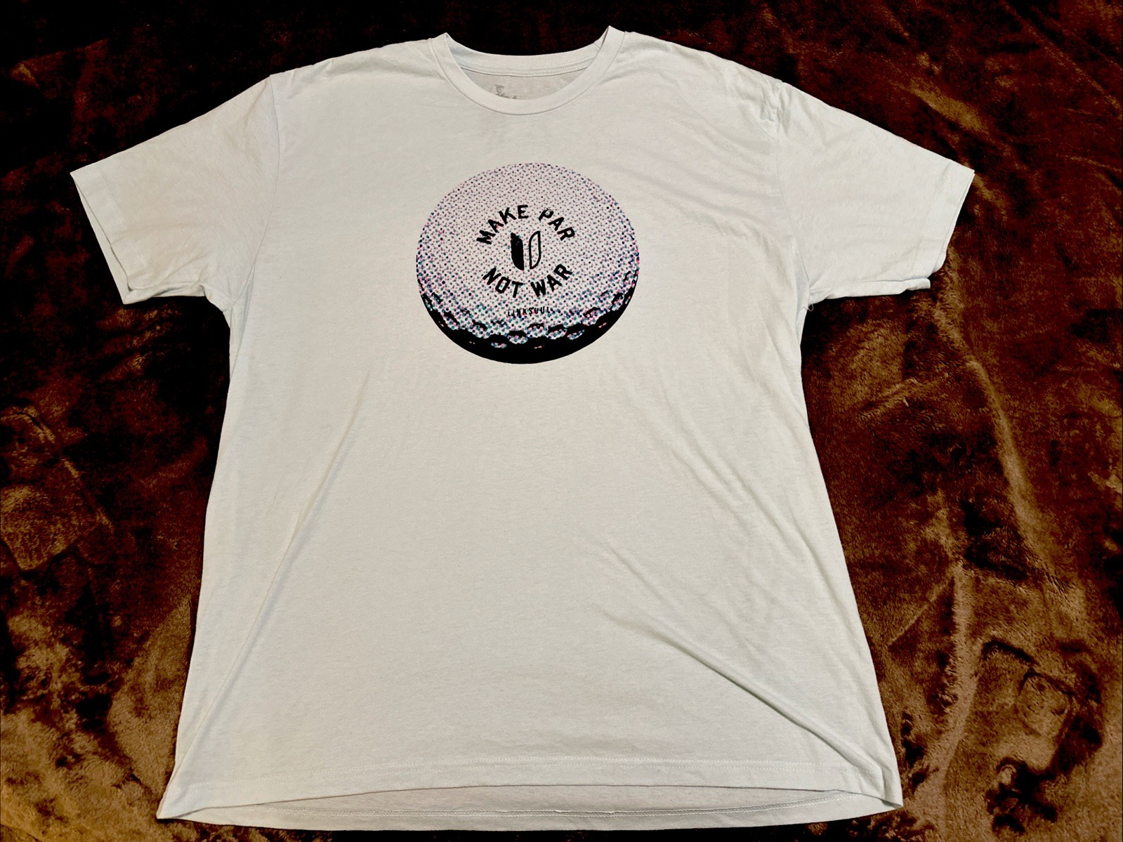 Linksoul T Shirt Make Par Not War Mens XL X-large Golf Masters Soft Cotton Tee