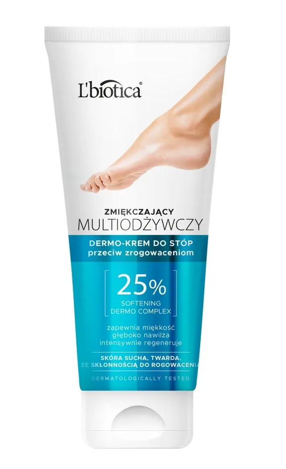 L'Biotica Softening Multi-Nourishing Dermo-Cream for Feet Against Calluses 100ml
