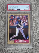 PSA 9 MINT BASEBALL CARD 1987 O-PEE-CHEE OPC RYNE SANDBERG HOF CHICAGO CUBS
