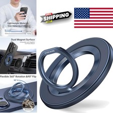 Magnetic Phone Ring Holder for MagSafe 360 Degree Rotation Titanium Blue