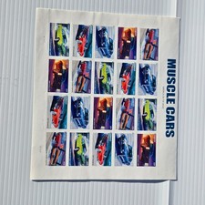 2013 Muscle Cars Forever Stamps Sheet of 20 - America On The Move - Plate V1111