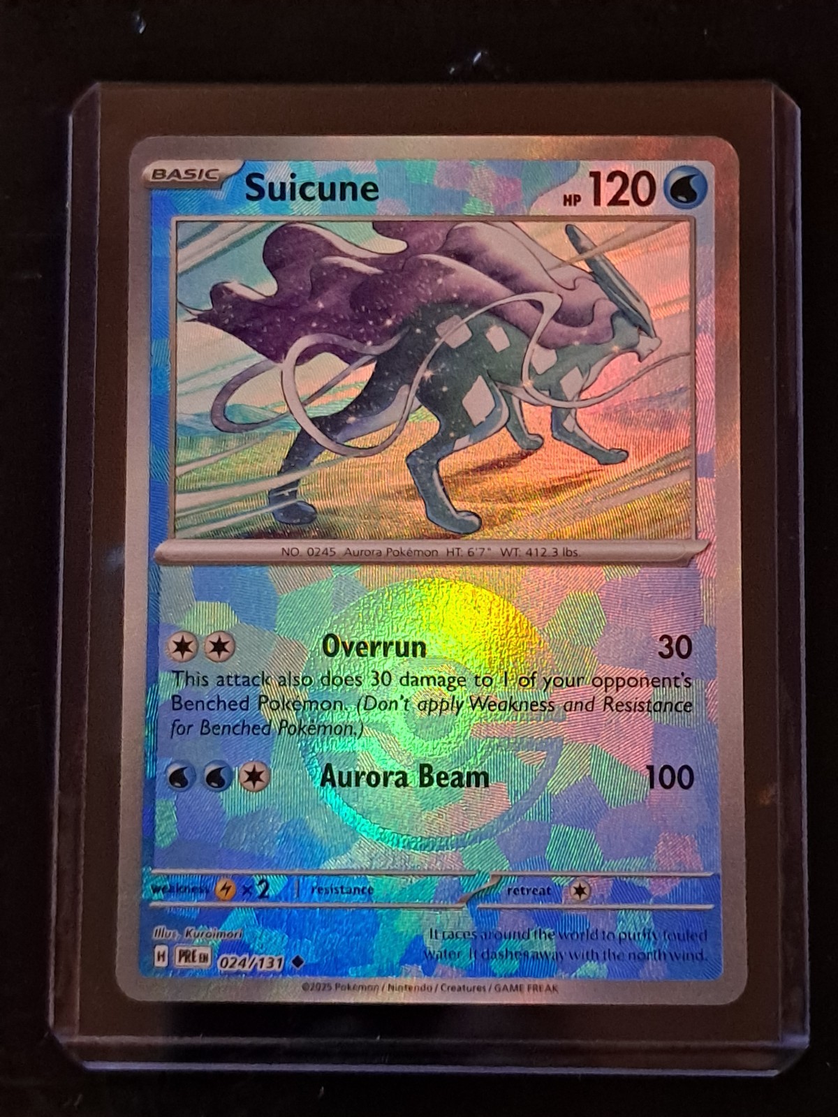 Suicune - 024/131 - Prismatic Evolutions - Pokeball Holo - NM