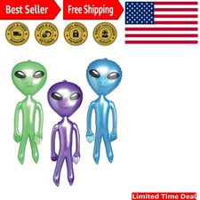 24 Inch Alien Inflates Assorted Colors 12 Per Order