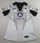 UFC Shirt Womens Small White Black MMA Venum Performance Crypto Com Sponsor