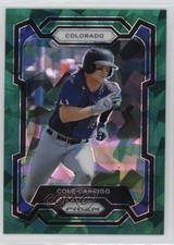 2024 Panini Prizm Green Ice Prizm Cole Carrigg #198 1fa0