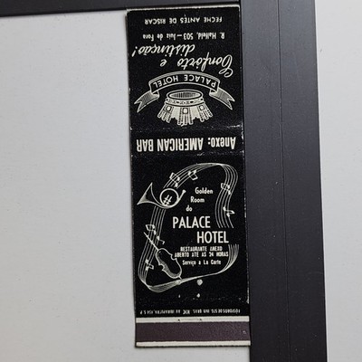 Palace Hotel Juiz de Fora Brazil Vintage Musical Design Matchbook