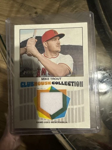 2026 Topps Heritage MIke Trout Clubhouse Collection Relic Card - CCR-MT Angels