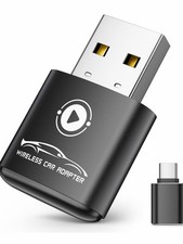 Wireless CarPlay Adapter for iPhone 2026 Upgraded Mini Design Auto Connect Fast