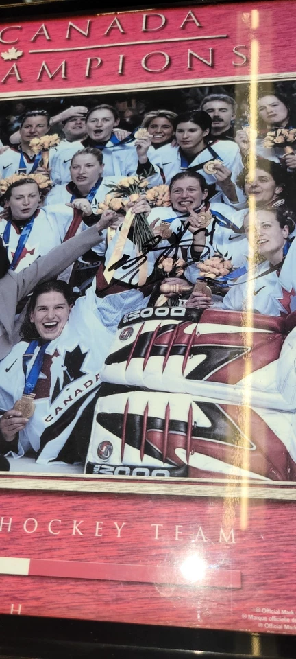 2002 TEAM CANADA WOMEN'S HOCKEY SIGNED POSTER Olympic Gold Champions print wphl - Image 2 of 4