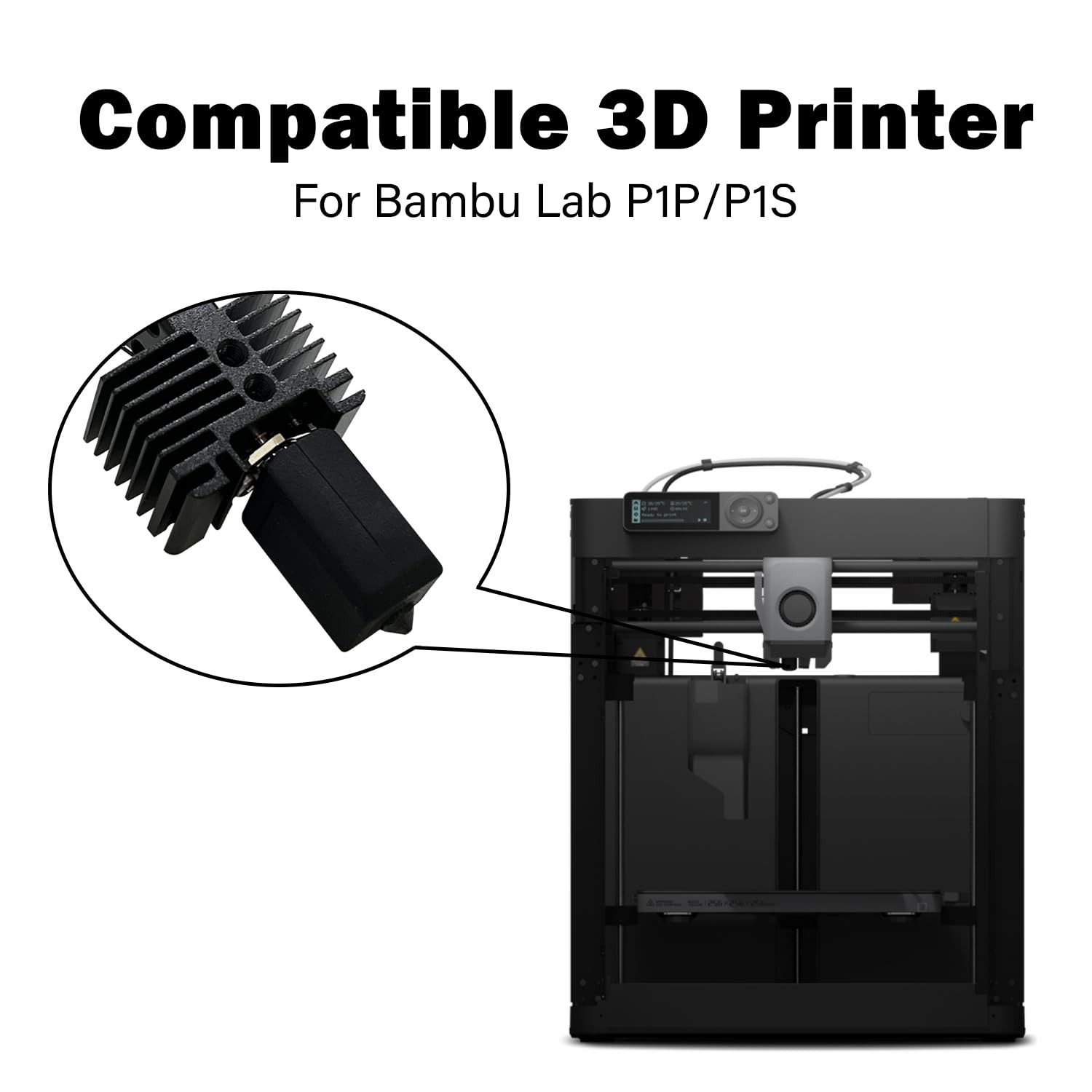 P1P/P1S Hotend Assembled Extruder Printhead Kit for Bambu 