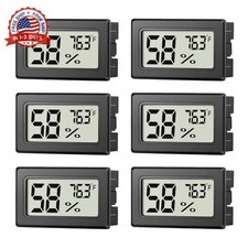 6 Pack Mini Hygrometer Indoor Humidity Meter, Small Digital Thermometer Humidity