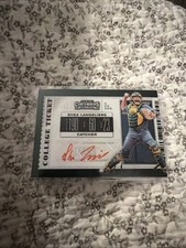 Shea Langeliers 2019 PANINI CONTENDERS PRIZM AUTOGRAPH RED SSP - Green Ticket