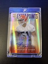 Barkevious Mingo Card 2013 Prestige Extra Points Purple Rookie Autographs #208 . rookie card picture