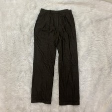 Lands End dark brown wool dress pants size 8