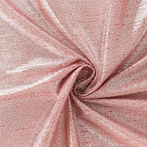 72" x 72" ROSE GOLD Polyester Square TABLE OVERLAY Glitter Sequin Dots Party - Picture 8 of 8