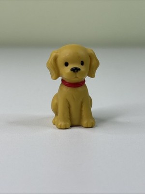 Vintage 1.5  Miniature Plastic Labrador Retriever Dog Figurine 1995 Yoytoy