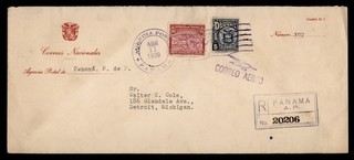 DR WHO 1939 PANAMA REGISTERED AIRMAIL TO USA R72289