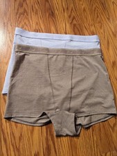 2 NWT Victoria's Secret PINK Purple Gold brown Shimmer Boyshort Boxer panties L