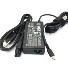 Genuine 65W USB C for HP ENVY x360 15M Spectre x360 13 Type C AC Adapter Charger