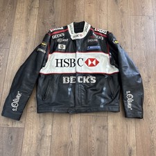 RAR Vintage S Oliver Lederjacke JAGUAR RACING / Becks / HSBC - XXXL