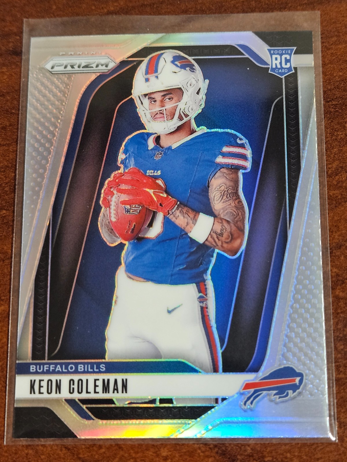 Keon Coleman 2024 Panini Prizm #23 Silver Rookie Variation RC