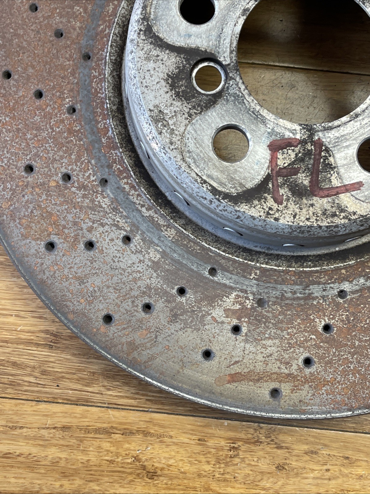 2014-2020 BMW i8 I12 Front Left & Right Brake Disc Rotor Set Of 2 76k Miles OEM