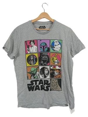 Star Wars T-Shirt Uomo Grigia Stampa Casual (IT 54, EU 50, INT L) - Imagen 1 de 4