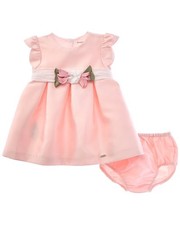 Mayoral Rose Applique Ruffle Dress