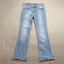 Vintage Lucky Brand Jeans Womens 10/30 Blue Mid Rise Flare Stretch Denim USA