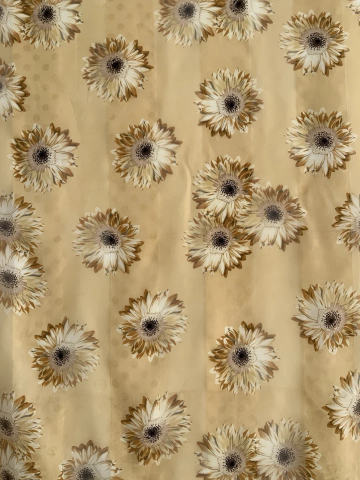 HANAE MORI Beige Floral Seda Mujer Bufanda 34"/35" BUEN ESTADO Foto 2 de 4