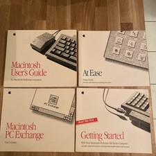 Vintage 1992 Apple Macintosh User's Guides for Desktop Computers Benutzerhandbuch