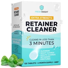 Retainer Cleaner Tablets 120 - Invisalign Cleaner - Denture Cleaner. Efferden...